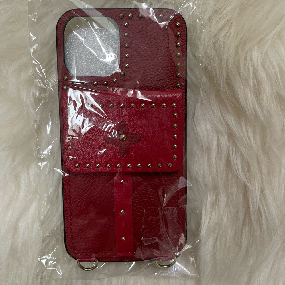 🍭SALE🍭 iPhone DESIGNER STYLE CROSSBODY WALLET CARD CASE - Picture 5 of 6